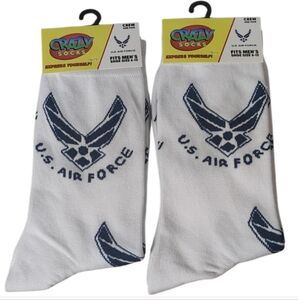 U.S. Air Force Crew Socks 2 Pair Unisex